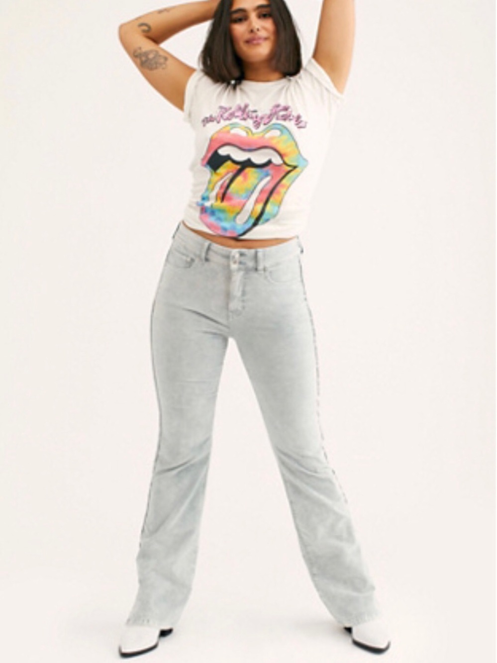 Free People curvy stretch jeans